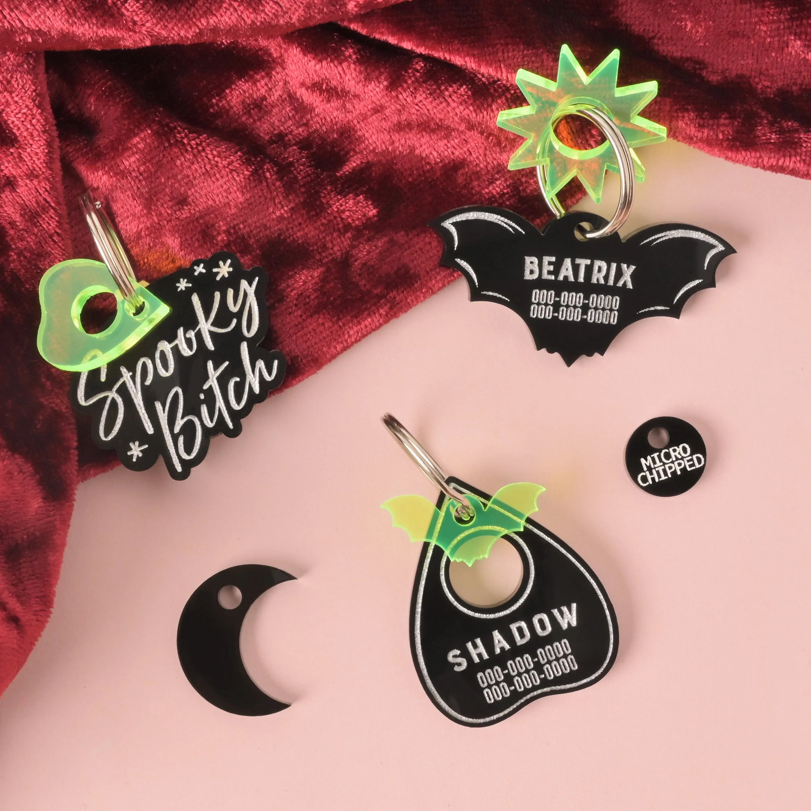 Spooky Bitch Personalized Pet Tag
