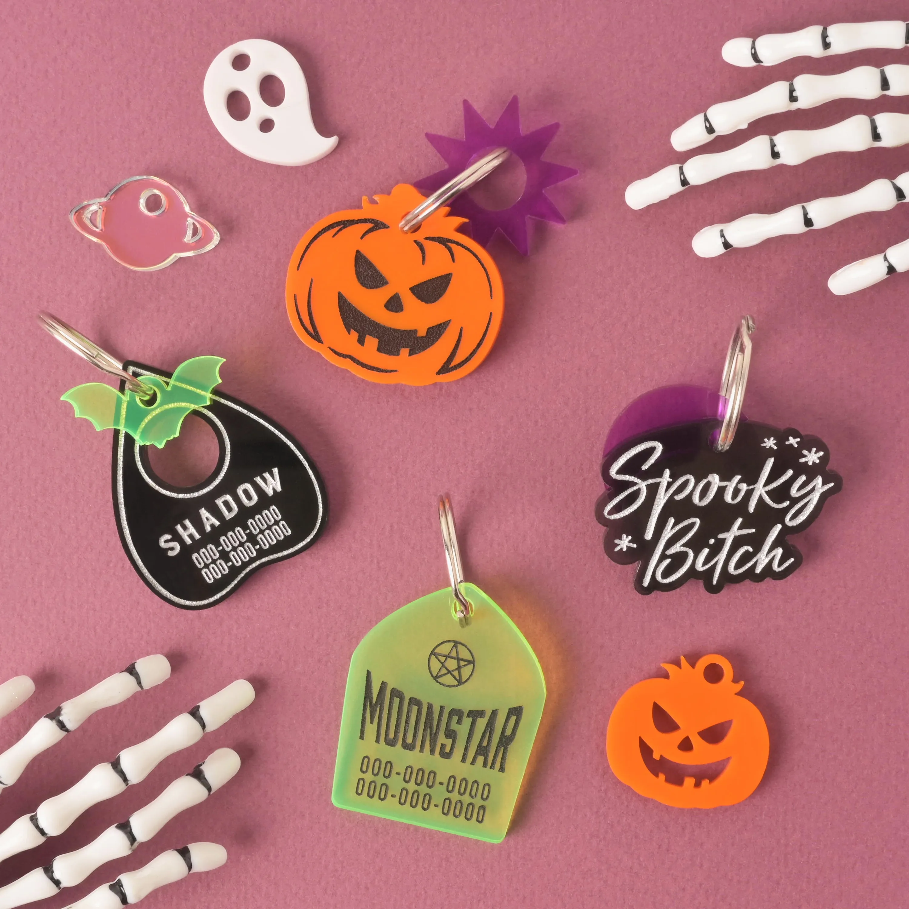 Spooky Bitch Personalized Pet Tag
