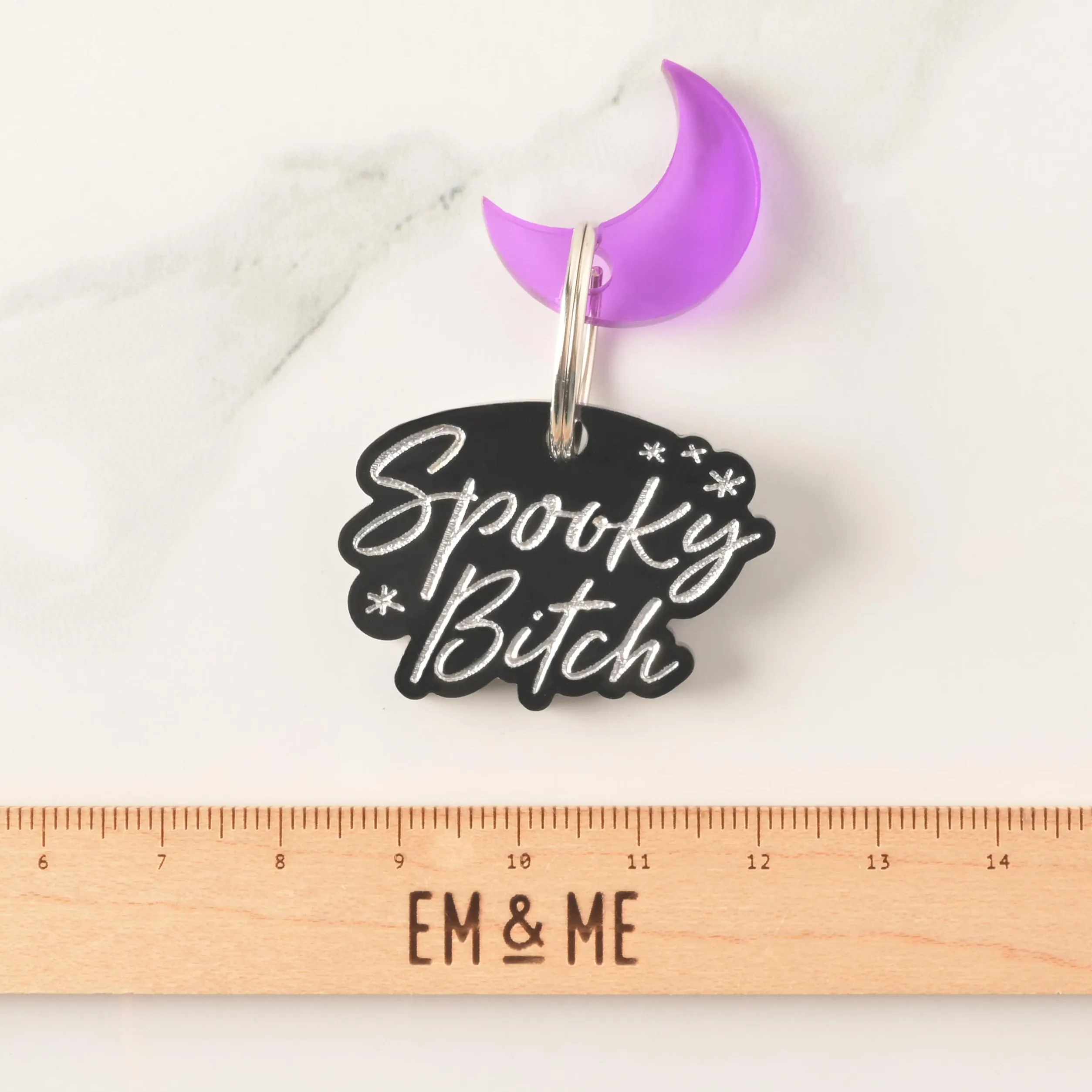 Spooky Bitch Personalized Pet Tag