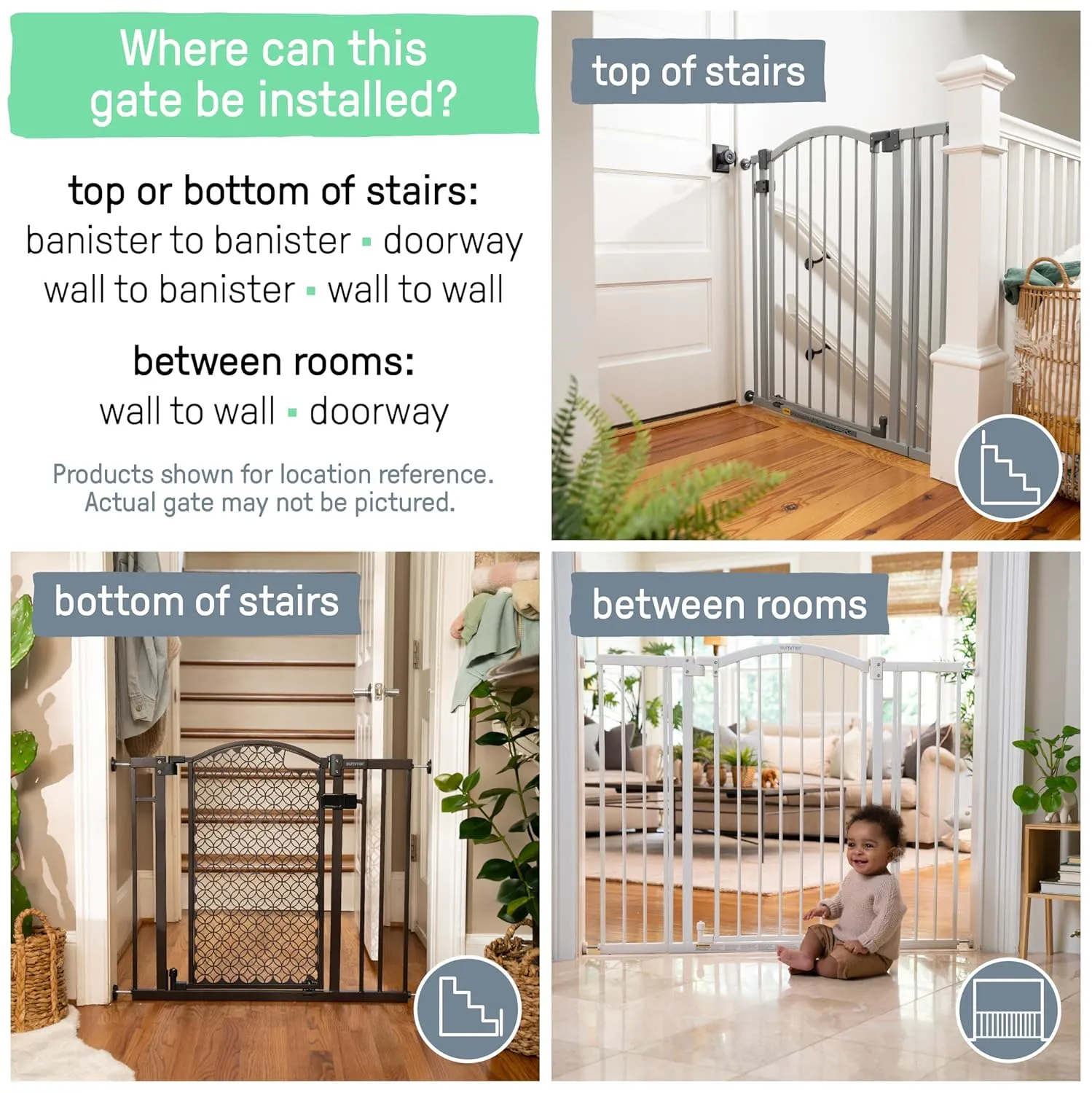 Summer Infant Extra Tall ,28" - 38.5" ,36" ,,20"  - 