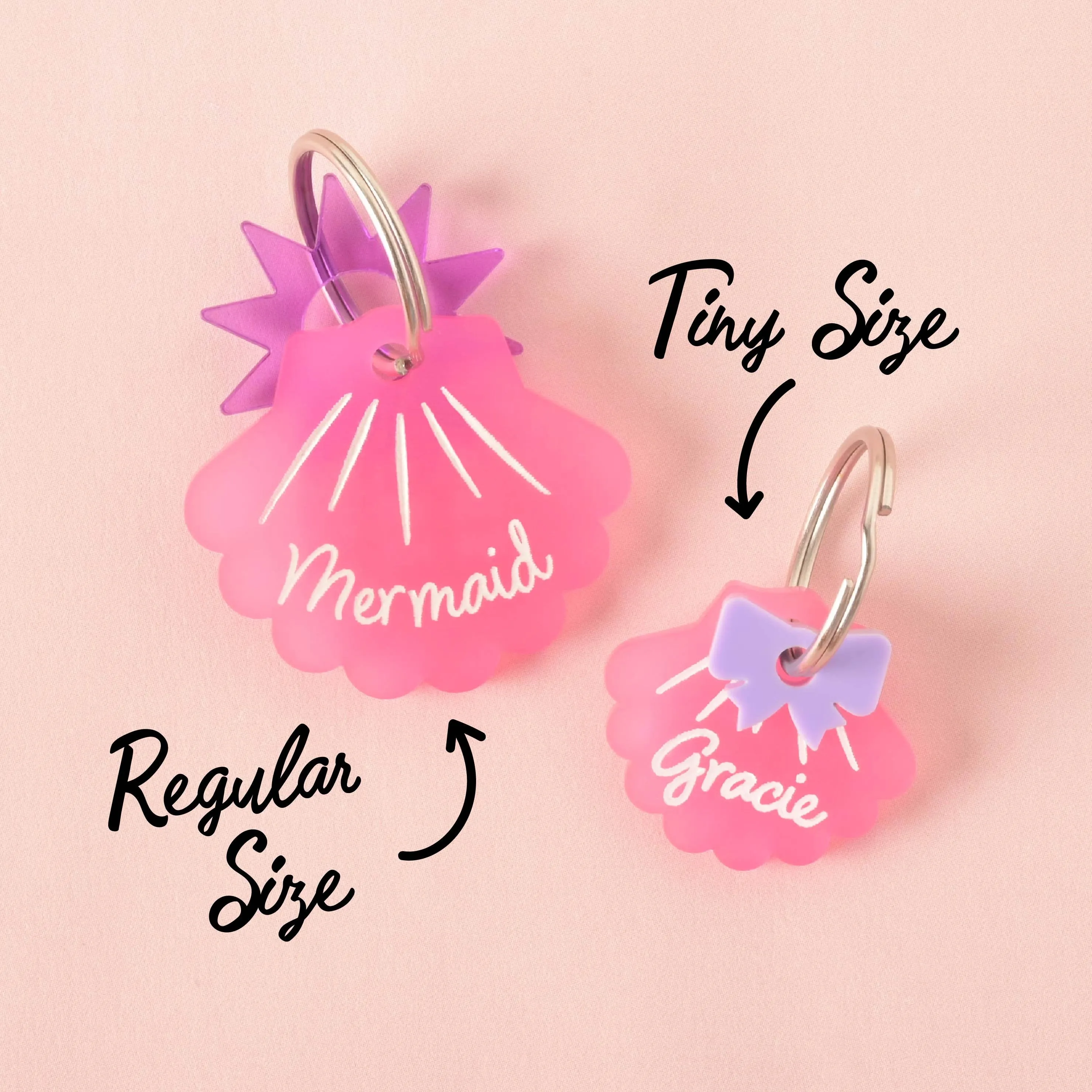 Tiny Tags, Seashell Personalized Pet tag