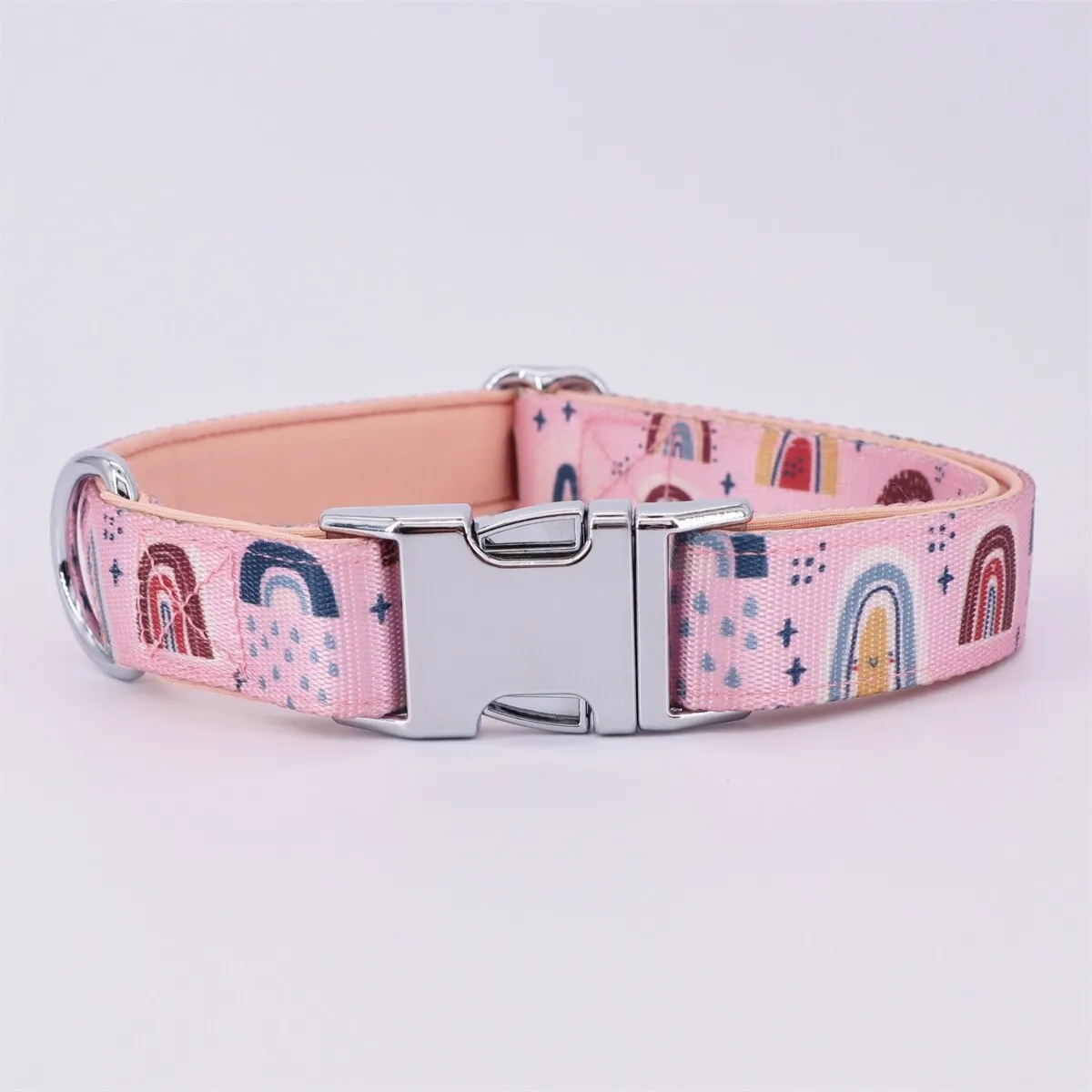 Trendy Rainbow personalized SET: Collar Harness Leash Set