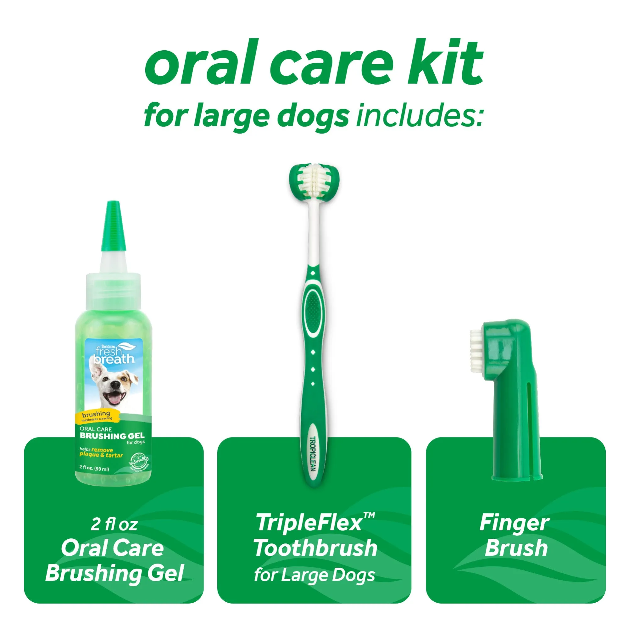 Tropiclean Fresh Breath Advanced Whitening Oral Care Kit