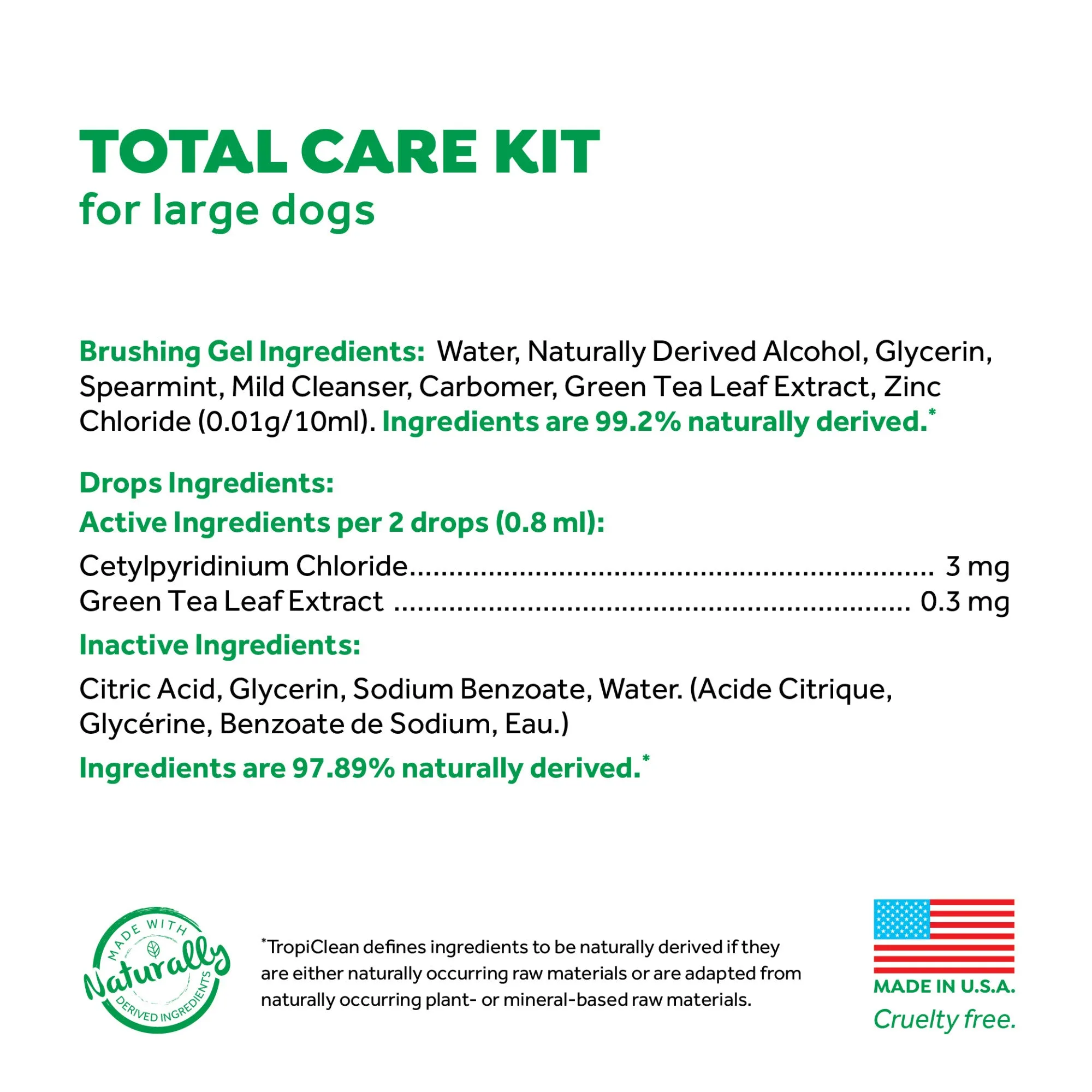 Tropiclean Fresh Breath Advanced Whitening Oral Care Kit