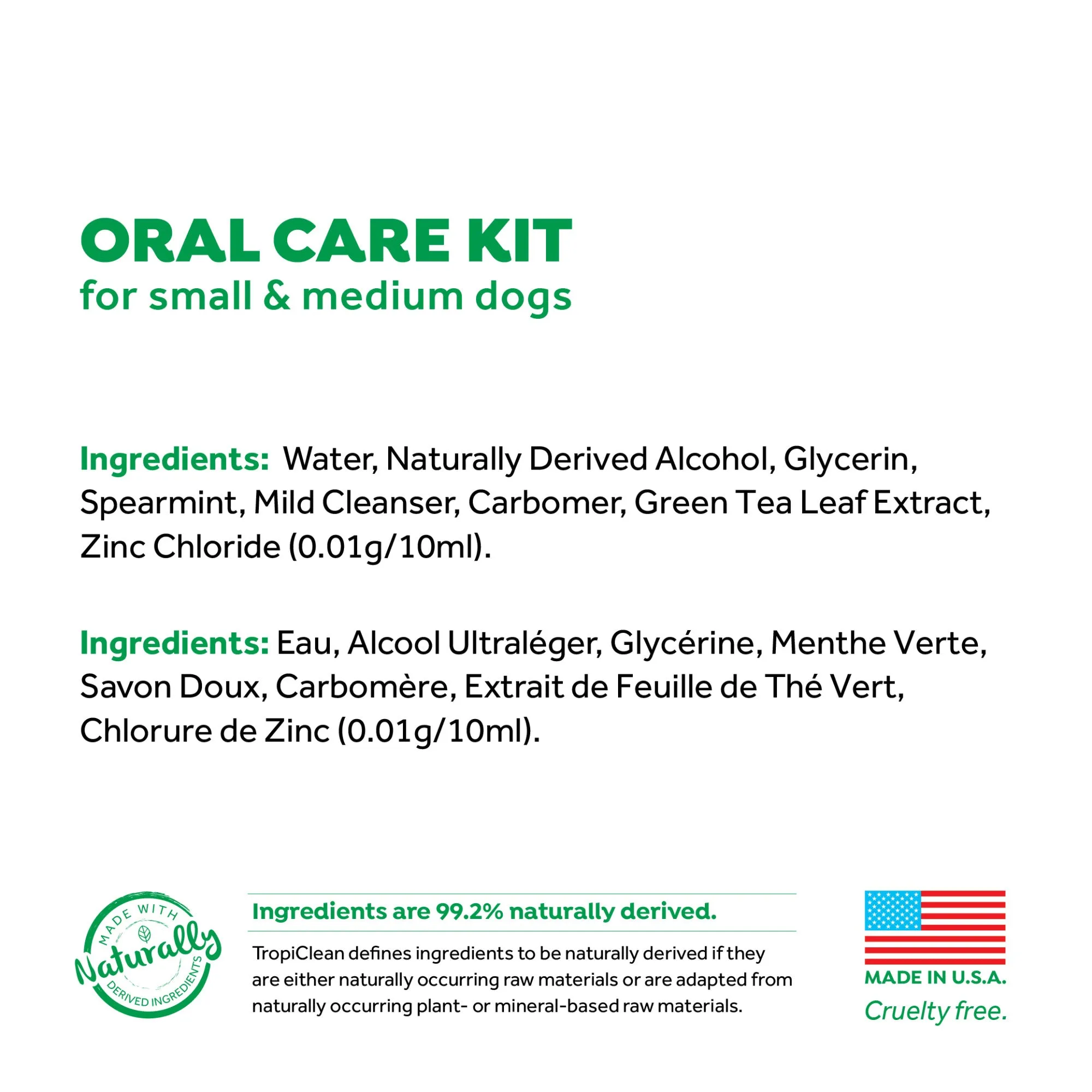 Tropiclean Fresh Breath Advanced Whitening Oral Care Kit