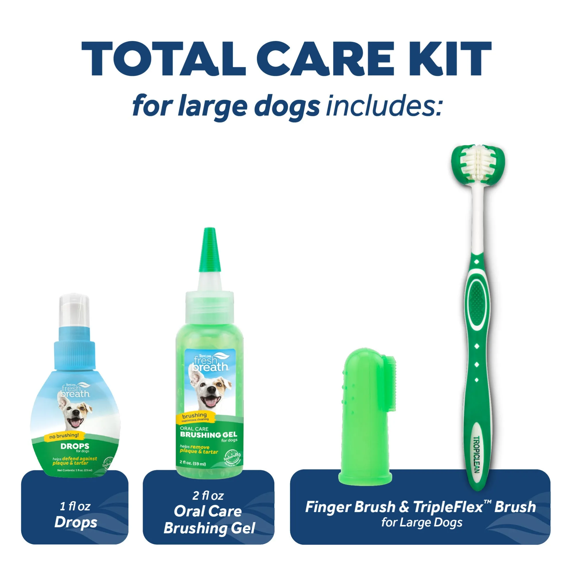 Tropiclean Fresh Breath Advanced Whitening Oral Care Kit