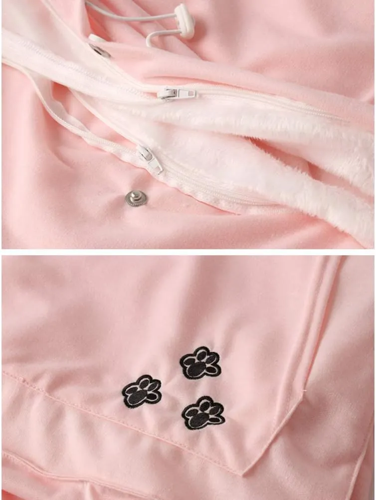 Unisex Pet Carrier Hoodie Cat Dog Pouch Holder Sweatshirt Shirt Top