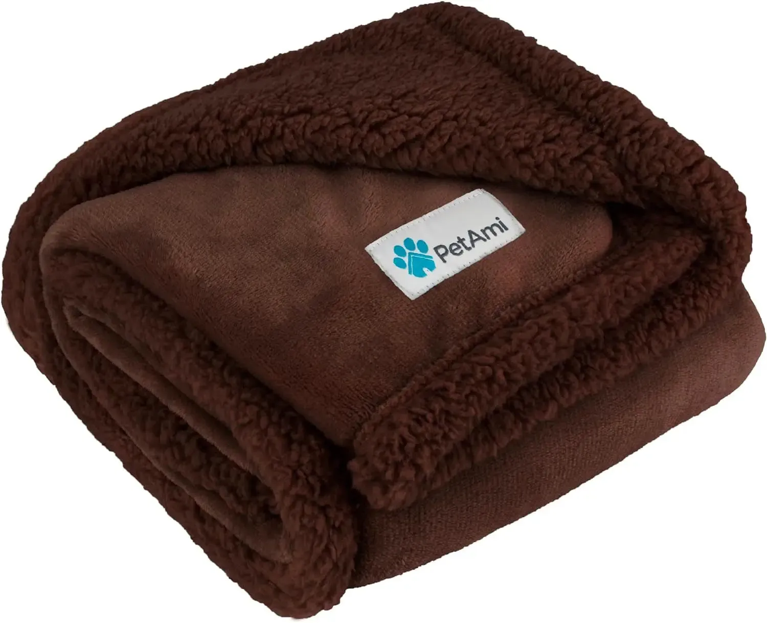 Waterproof Dog Blanket for Bed, Couch, Sofa | Waterproof Dog Bed Cover for Large Dogs, Puppies | Sherpa Fleece Pet Blanket Furniture Protector | Reversible Microfiber