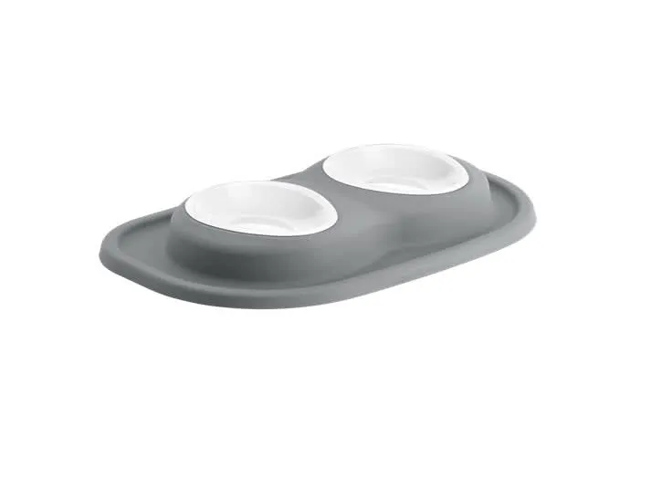 WeatherTech Double Low Pet Feeding System - 8 oz Poly Bowls