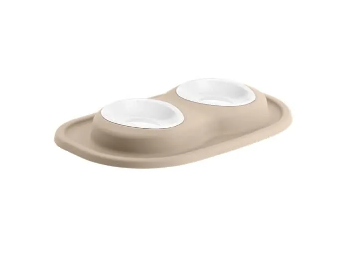 WeatherTech Double Low Pet Feeding System - 8 oz Poly Bowls